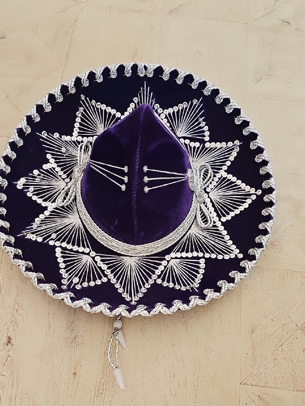 Purple Velvet Mexican Sombrero Salazar Yepez